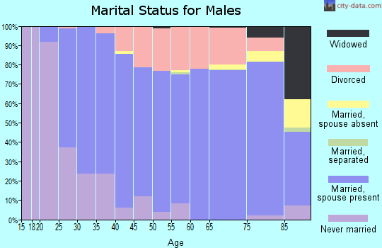 Zip code 53536 marital status for males