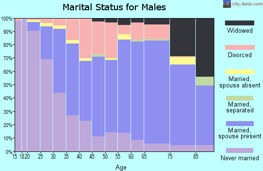 Zip code 53545 marital status for males