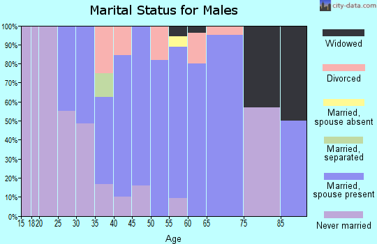 Zip code 53550 marital status for males
