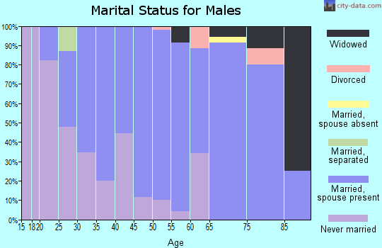 Zip code 53554 marital status for males