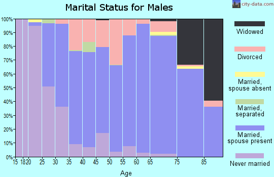 Zip code 53572 marital status for males