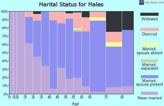 Zip code 53956 marital status for males