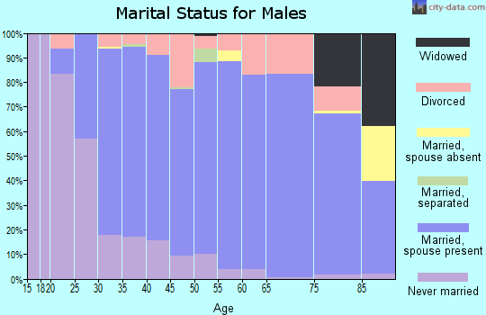 Zip code 53959 marital status for males