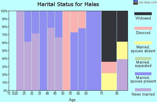 Zip code 53969 marital status for males
