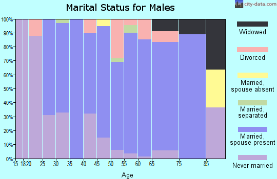 Zip code 54247 marital status for males