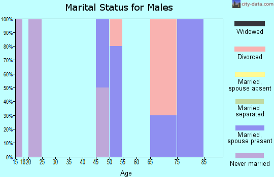 Zip code 54417 marital status for males