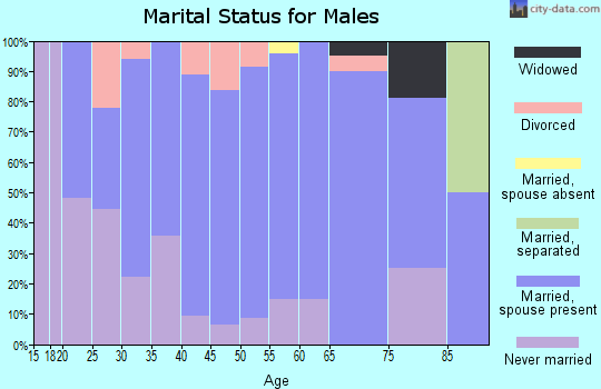 Zip code 54420 marital status for males