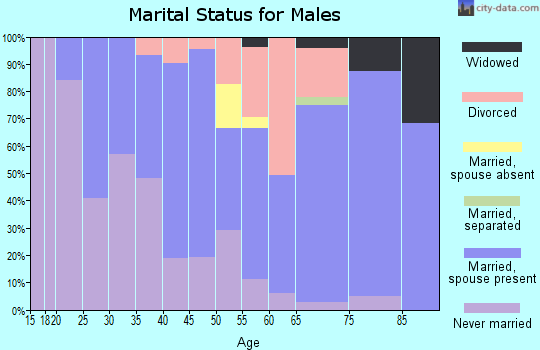 Zip code 54726 marital status for males