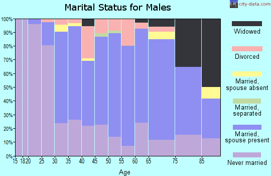 Zip code 54773 marital status for males