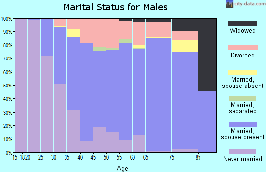 Zip code 55051 marital status for males