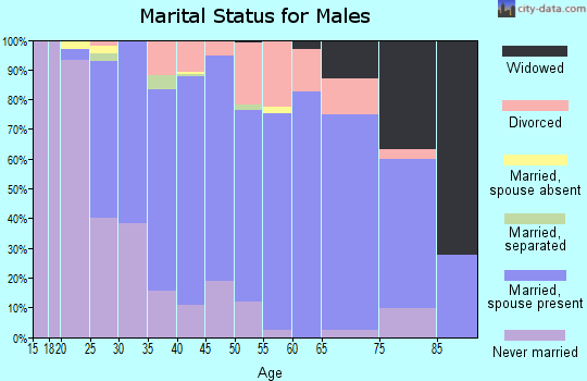 Zip code 55316 marital status for males