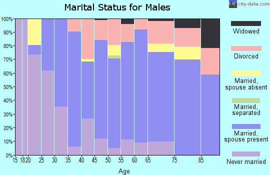 Zip code 55321 marital status for males