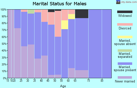 Zip code 55338 marital status for males