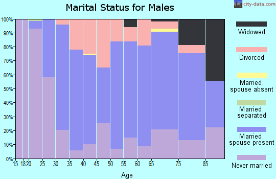 Zip code 55396 marital status for males