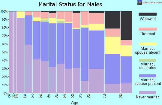 Zip code 55417 marital status for males