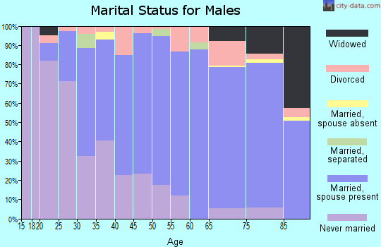 Zip code 55438 marital status for males