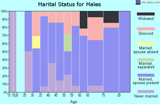 Zip code 55712 marital status for males