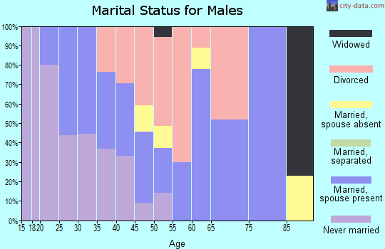 Zip code 55753 marital status for males