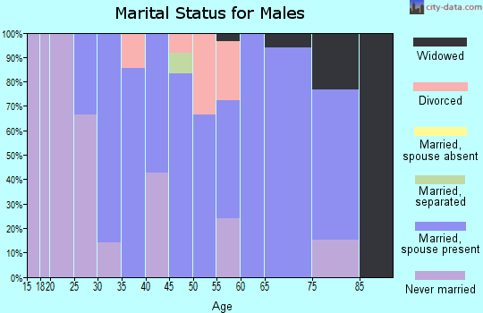 Zip code 55756 marital status for males