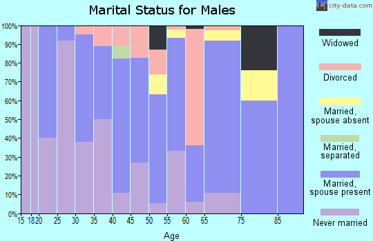 Zip code 55757 marital status for males