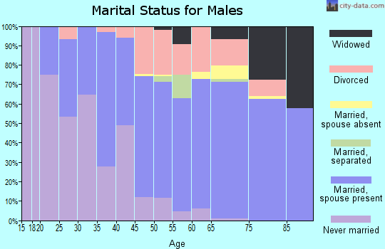 Zip code 55760 marital status for males
