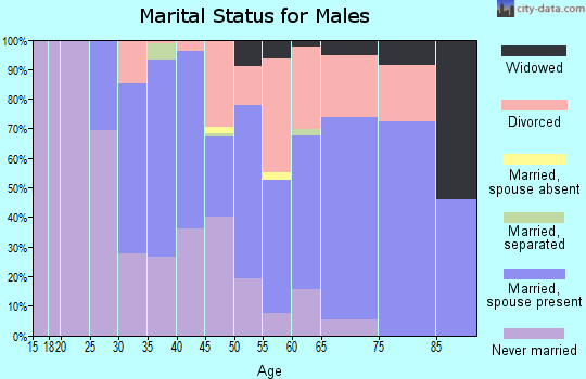 Zip code 55771 marital status for males