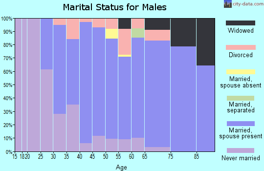 Zip code 56055 marital status for males