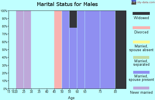 Zip code 56294 marital status for males