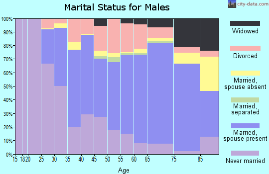 Zip code 56303 marital status for males