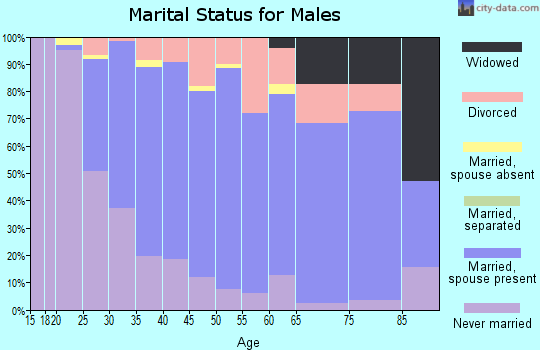 Zip code 56329 marital status for males