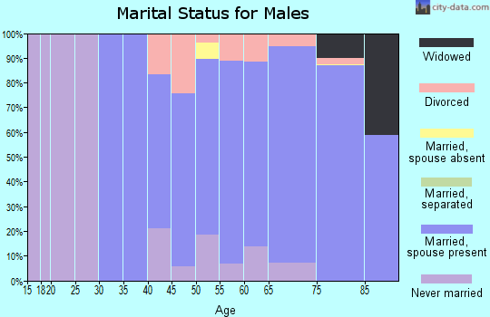 Zip code 56442 marital status for males
