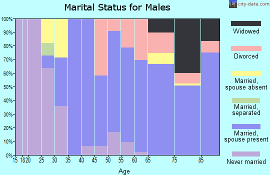 Zip code 56469 marital status for males
