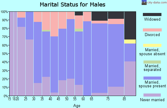 Zip code 56540 marital status for males