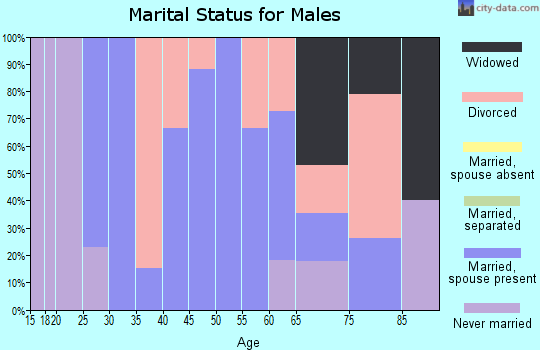 Zip code 56581 marital status for males