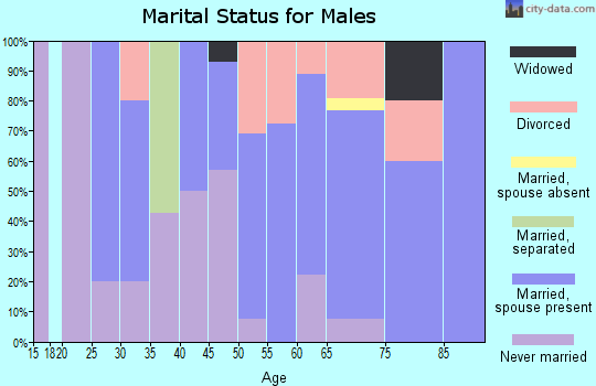 Zip code 56627 marital status for males