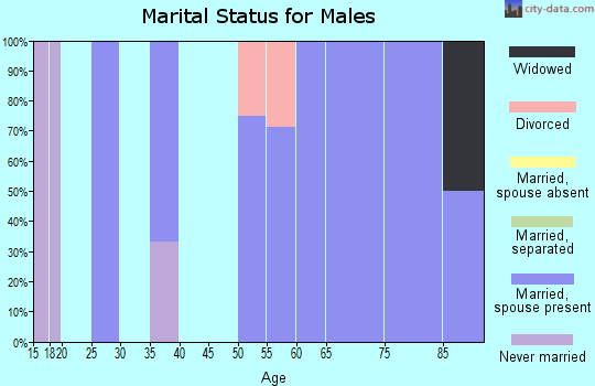 Zip code 56729 marital status for males