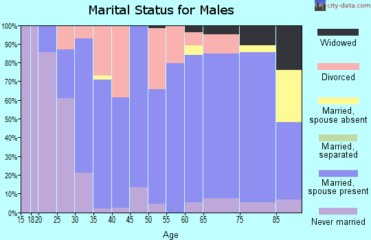 Zip code 57212 marital status for males