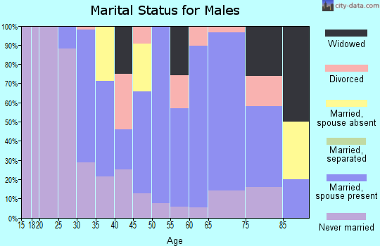 Zip code 57626 marital status for males