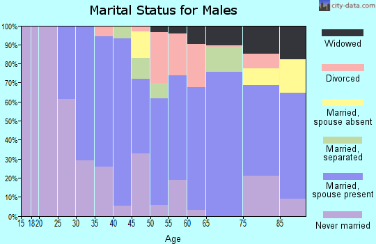 Zip code 57638 marital status for males