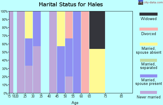 Zip code 57716 marital status for males