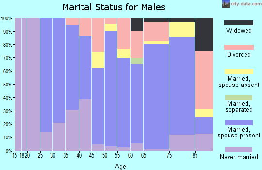 Zip code 57730 marital status for males