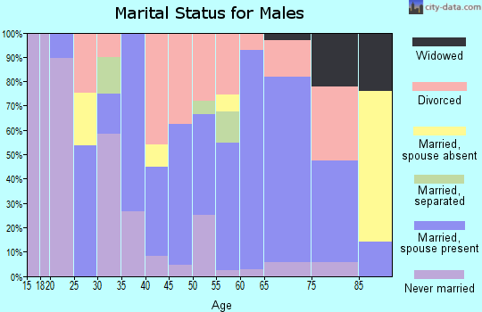 Zip code 57747 marital status for males