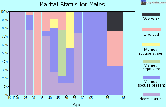 Zip code 57752 marital status for males