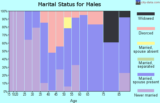 Zip code 57754 marital status for males