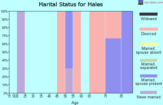 Zip code 57766 marital status for males