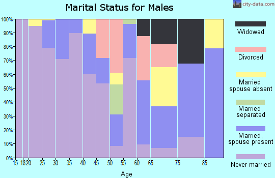 Zip code 57770 marital status for males
