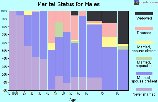 Zip code 57785 marital status for males