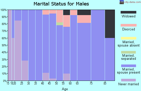 Zip code 57793 marital status for males
