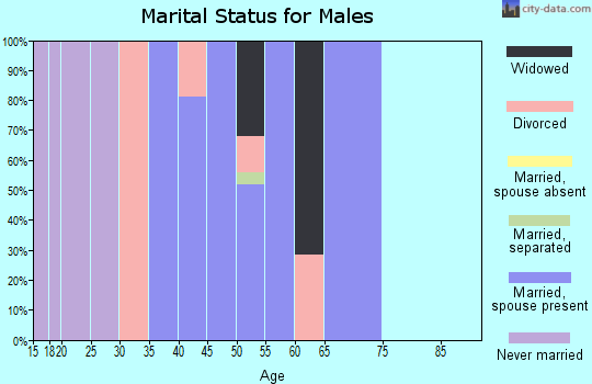 Zip code 59002 marital status for males