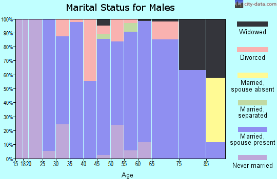 Zip code 59019 marital status for males